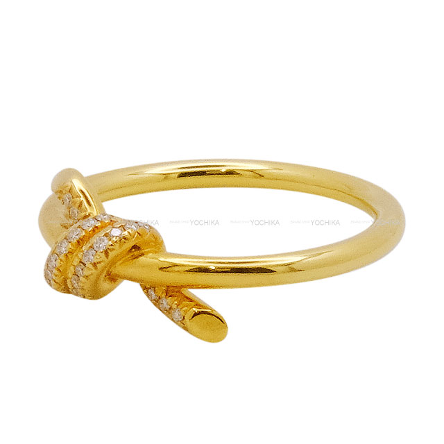 極美品 オールドティファニー ツイスト ノット リング 10.5号 k18 極美