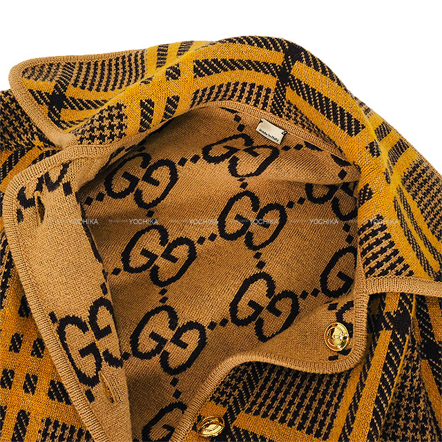 渋谷並木橋店】GUCCI グッチ ポンチョ リバーシブル ロゴ フード付