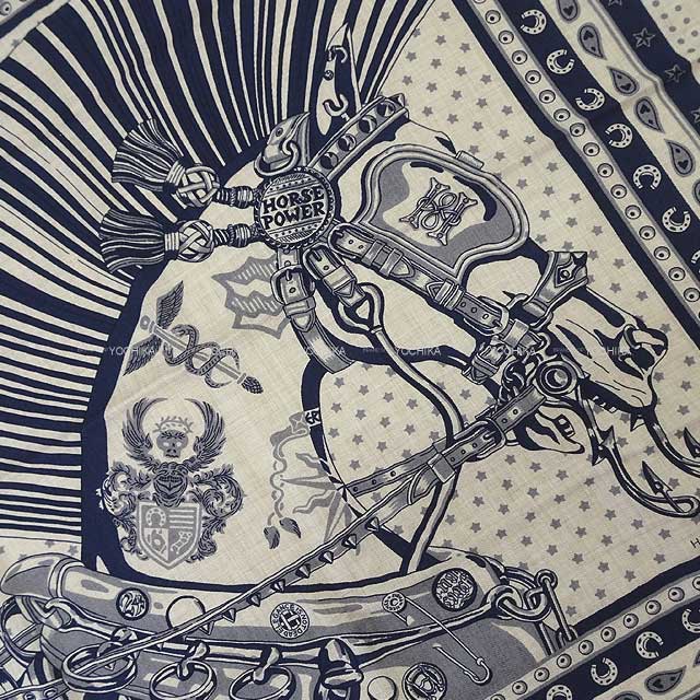 HERMES エルメス スカーフ カレ カレH65 シュヴァル パンク