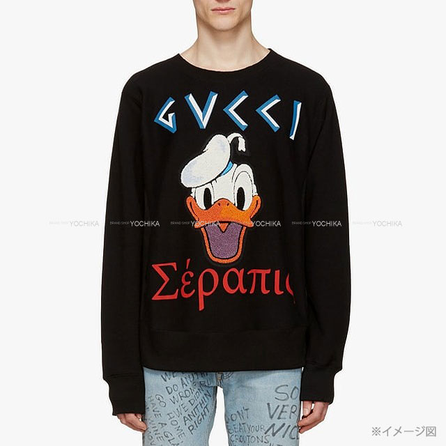 2021年 秋冬 GUCCI グッチ スウェット ディズニー ドナルドダック 黒