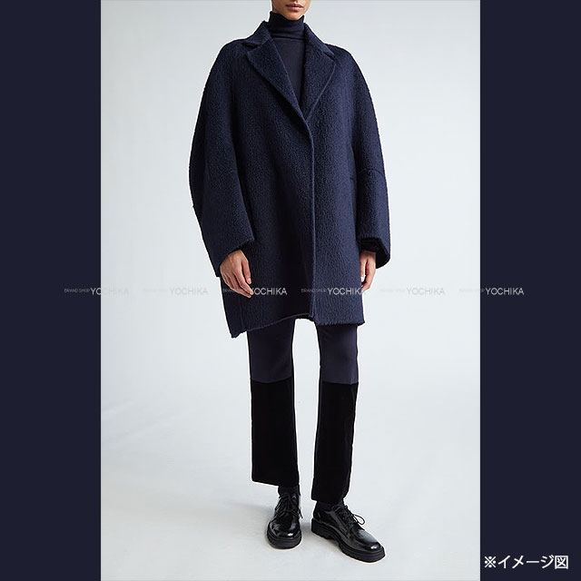 マックスマーラ　ショートコート　ジャケット　ウール　オーバーサイズ　ネイビー ウィークエンド マックスマーラ Weekend Max Mara WEEKEND MAX