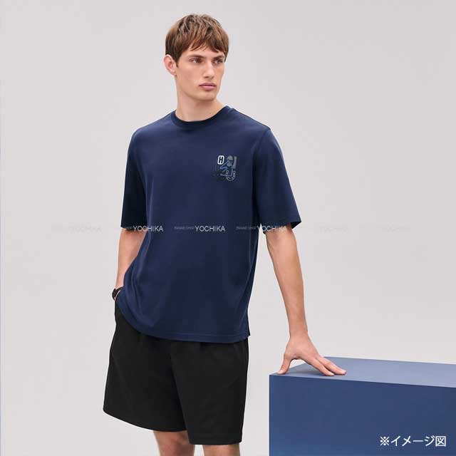 b*y様 HERMES 　エルメス　ネイビー Tシャツ Sサイズ エルメス HERMES Tシャツ