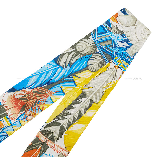 HERMES エルメス スカーフ ツイリー ダンスパシフィック ジョーヌ