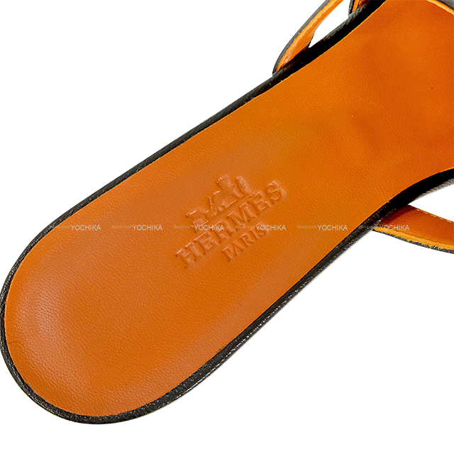 HERMES エルメス サンダル レディース キャンディ 黒 (ブラック