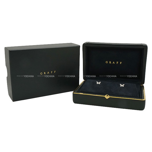 GRAFF グラフ ピアス パヴェ バタフライ ミニ スタッド K18WG