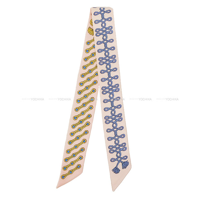 HERMESエルメス　ツイリー　飾緒とブランデンブルク飾り　スカーフ　モノトーン HERMES エルメス スカーフ ツイリー 飾緒とブランデンブルク飾り