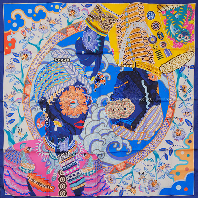 2021年 秋冬 HERMES エルメス スカーフ カレ90 デュオ コスミック