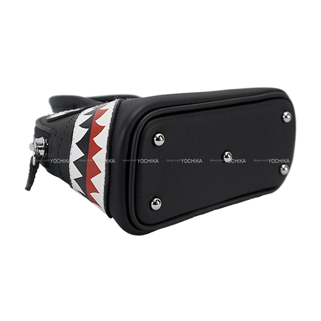 HERMES エルメス バッグチャーム ボリード シャーク 黒 (ブラック