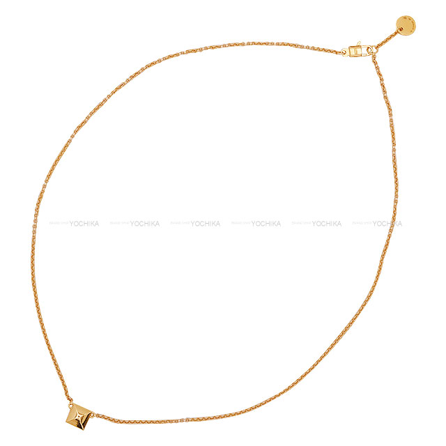 付属品完備❗️新品未使用✨現行エルメス　ロゴ総柄　ボルドー7㎝　グルナディーヌH HERMES エルメス ネックレス クルードゥ H K18ピンクゴールド 新品同様