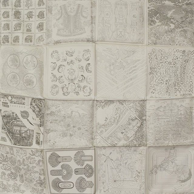 2023年 HERMES エルメス スカーフ イヤーズギフト カレ60 ダブル