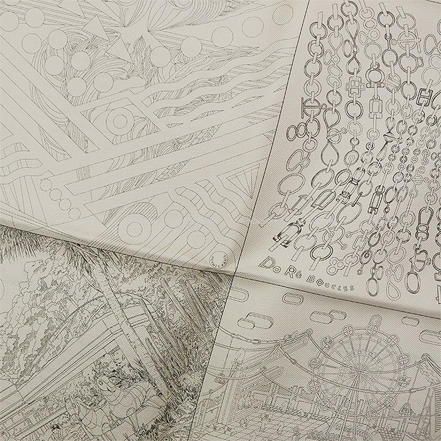 2023年 HERMES エルメス スカーフ イヤーズギフト カレ60 ダブル