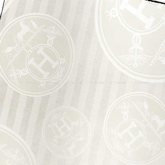 HERMES エルメス スカーフ カレ 110 ニューリブリス イヴォワール