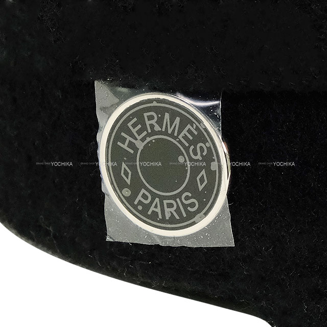 HERMES エルメス キャスケット 帽子 セリエボタン付き #59 黒