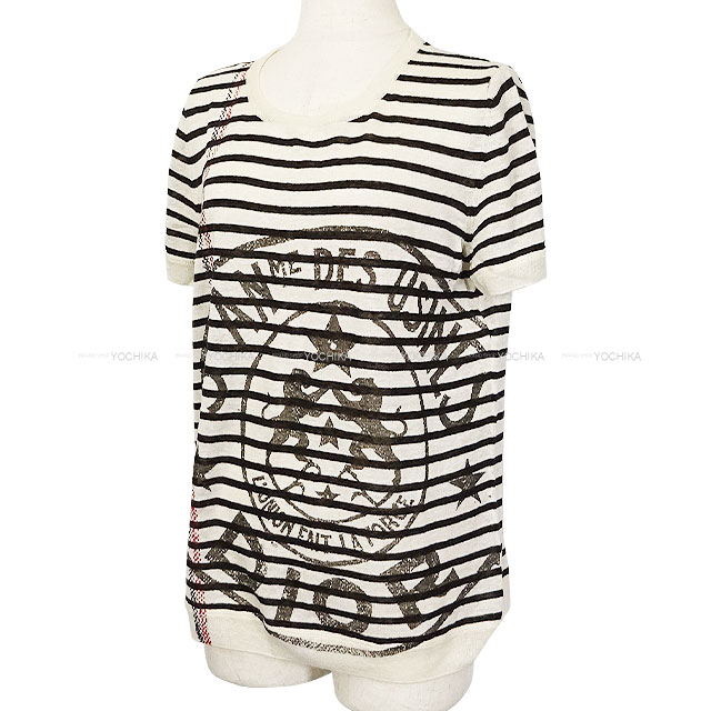 渋谷並木橋店】2022年秋冬 Dior ディオール ニット 半袖 ボーダー L