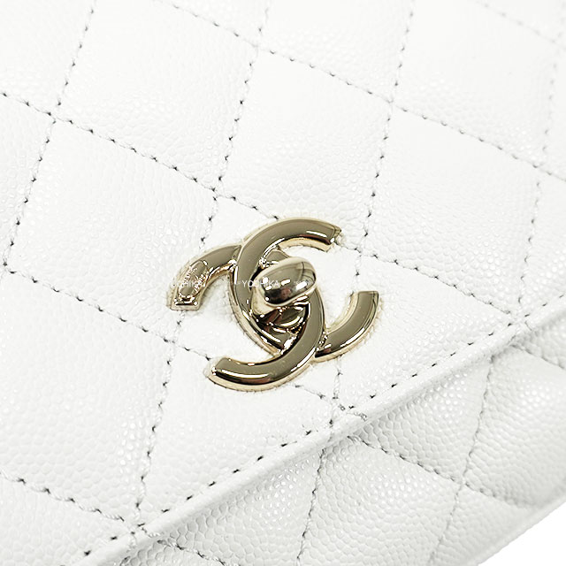 saya‼️➀ シャネル ココハンドル ホワイト CHANEL 白 正規品 21AW《可愛いホワイト☆》CHANEL ココハンドル ミニ 白 (CHANEL