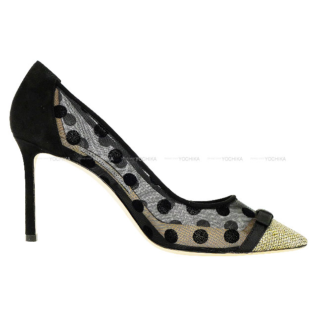 JIMMY CHOO ジミーチュウ パンプス ドロシー 85 ドット リボン
