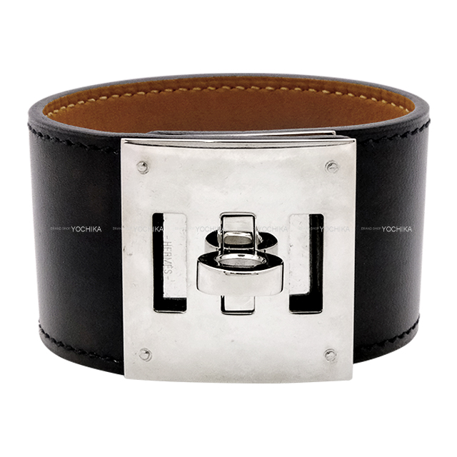 レア　HERMES エルメス　芍薬　プレート　希少 HERMES エルメス ブレスレット ケリードック 黒 (ブラック) ボックス