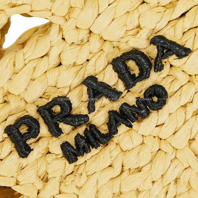 PRADA プラダ トートバッグ クロシェ ミニ ナチュラル ビスコース
