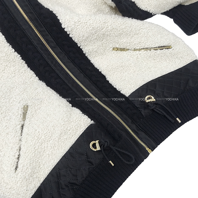 CHANEL シャネル ブルゾン ニット ボア ジップアップ ココマーク