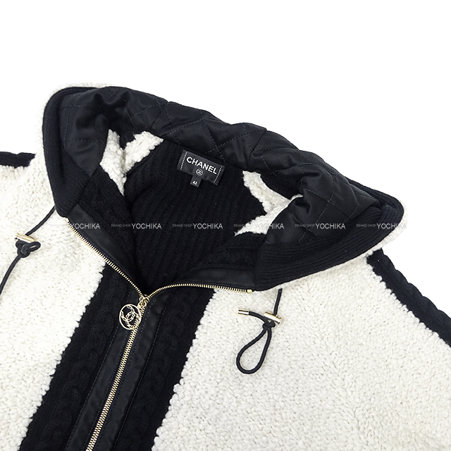 CHANEL シャネル ブルゾン ニット ボア ジップアップ ココマーク