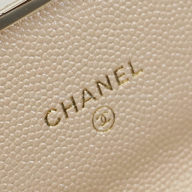 CHANEL シャネル 長財布 マトラッセ ココ ロック ベージュ グレインド
