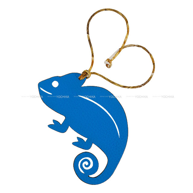 HERMES エルメス バッグチャーム プティアッシュ カメレオン ルージュ