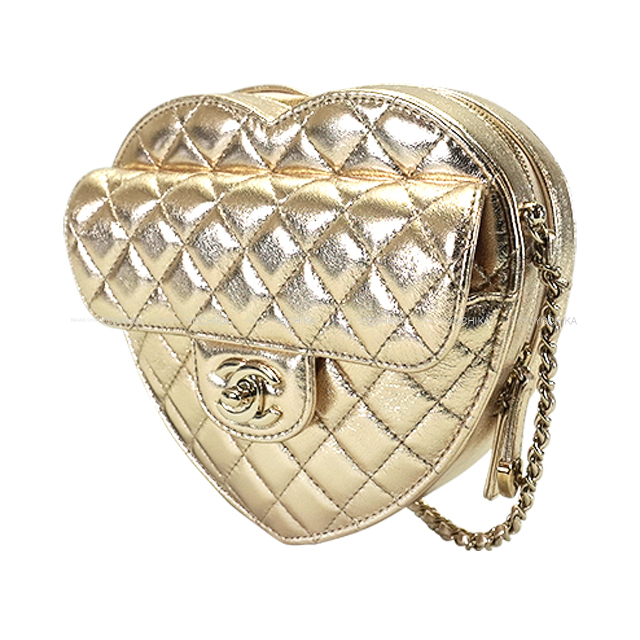 渋谷並木橋店】CHANEL シャネル ショルダーバッグ ハートシェイプ