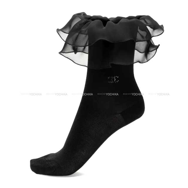 2025-26年秋冬 CHANEL シャネル ソックス ココマーク ラインストーン