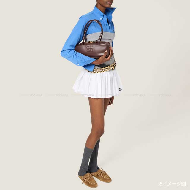 渋谷並木橋店】Miu Miu ミュウミュウ ミニスカート ポプリン ニット