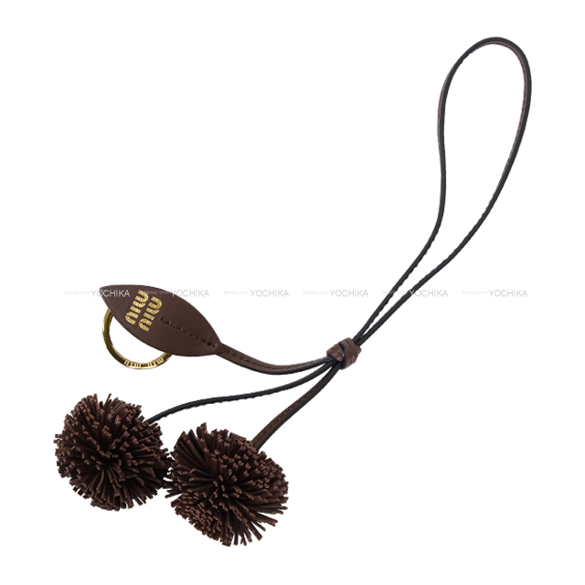 渋谷並木橋店】Miu Miu ミュウミュウ キーリング トリック ロゴ入