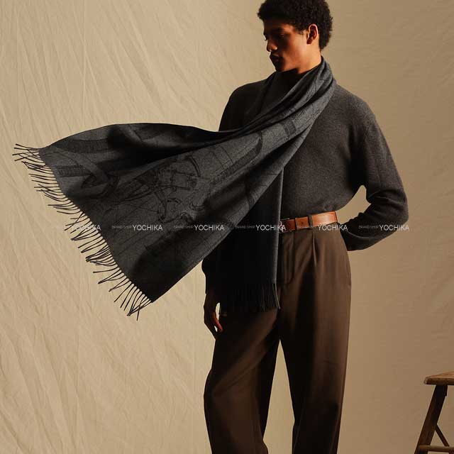 HERMES エルメス ストール マフラー カヴァルカドゥール エスキス