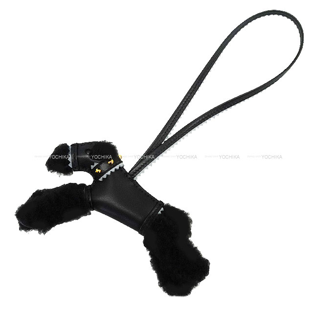 HERMES エルメス バッグチャーム バディ 犬 スタッズ 首輪付 首輪付き
