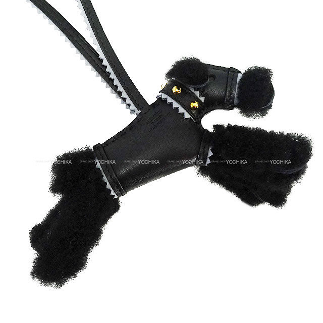 HERMES エルメス バッグチャーム バディ 犬 スタッズ 首輪付 首輪付き