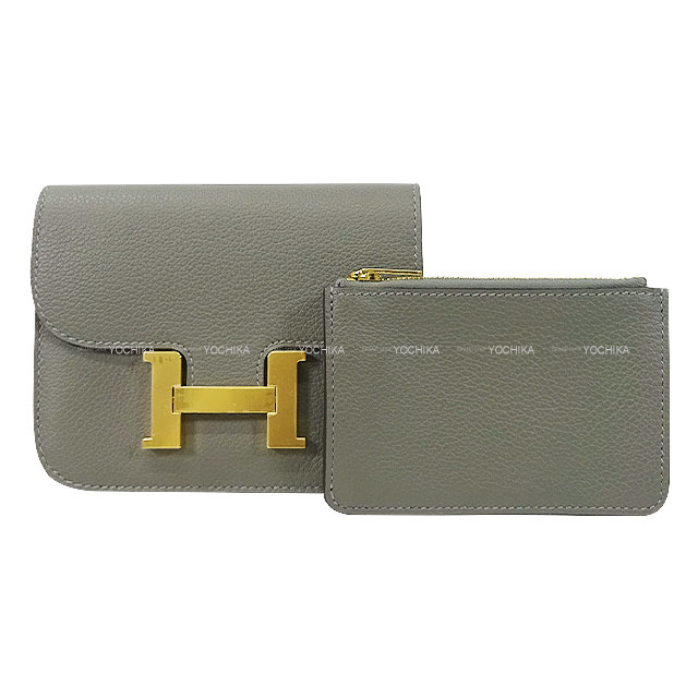 エルメス HERMES 二つ折り財布 コンスタンス スリム ウォレット エバーカラー グリメイヤー ゴールド金具 W刻印(2024年製)【中古】 25112202.jpg