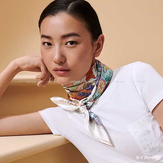 ✨極美品✨ HERMES エルメス カレ90 ダブルフェイス スプラッシュパーク HERMES エルメス スカーフ カレ90 スプラッシュパーク ダブルフェイス
