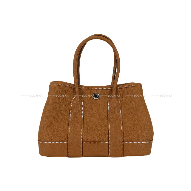 エルメスのバンルク HERMES エルメス ハンドバッグ ネオ ガーデンパーティ 23 ゴールド