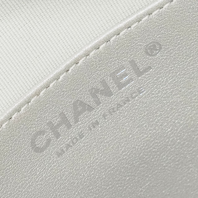 CHANEL ロゴ メタリック シルバー ブーツ 36 1/2 天白】【セール】【CHANEL】シャネル キルティングエンジニアブーツ