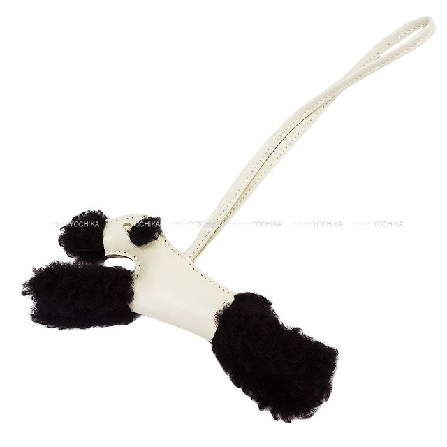 HERMES エルメス バッグチャーム バディ 犬 バディ 犬 クレ/黒