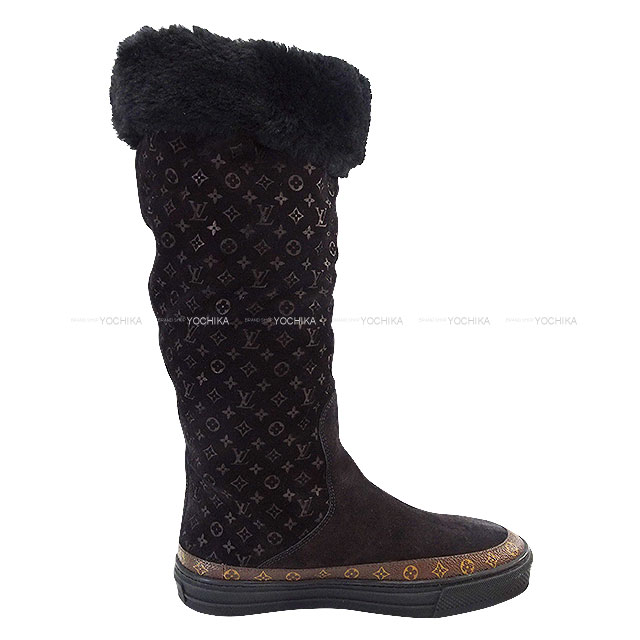 Louis Vuitton ブラウン ロングブーツ LOUIS VUITTON ルイ・ヴィトン ブーツ ロングブーツ モノグラム スノー