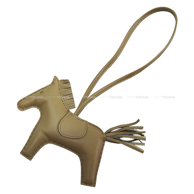 HERMES エルメス バッグチャーム ロデオ MM ベージュマルファ