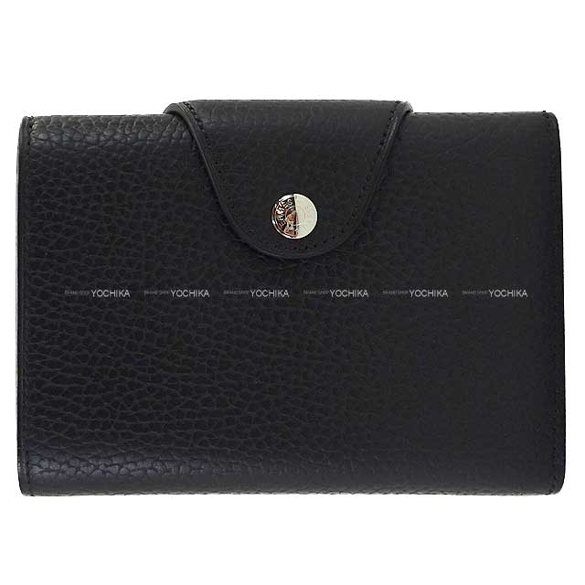 HERMES エルメス 二つ折り財布 イリアード コンパクト 黒 (ブラック