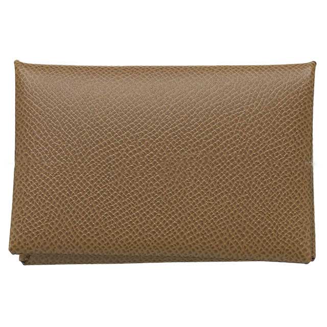 エルメス　ケース　ETOUPE（エトゥープ）新品 エルメス ベアンキーケース/4連 エトゥープ ヴォーエプソン シルバー