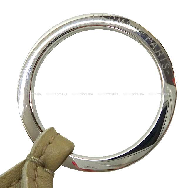 【新品】エルメス カルメン ウノドス ベージュ マルファ×クレ チャーム HERMES エルメス キーホルダー カルメン ウノドス クレ/ベージュ