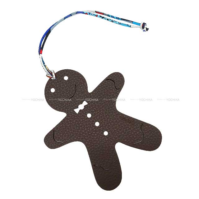 HERMES エルメス バッグチャーム プティアッシュ ジンジャーブレッド