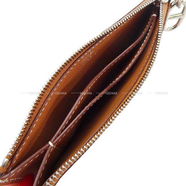 【新品未使用】エルメス　小物入れ　シルバーカラー HERMES エルメス カードケース ジップアンゴー コンパクト