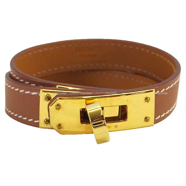 HERMES エルメス ケリー ブレスレット ブルー× ゴールド HERMES