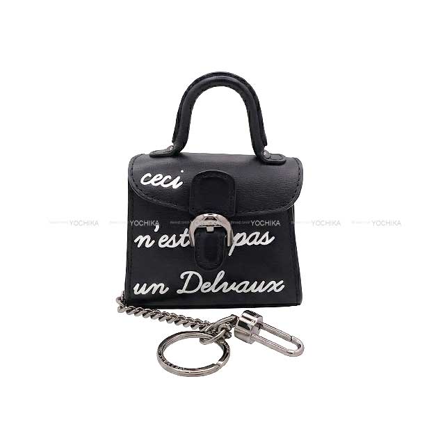 Delvaux デルヴォー バッグチャーム ブリヨン ミニ ルーモア 黒