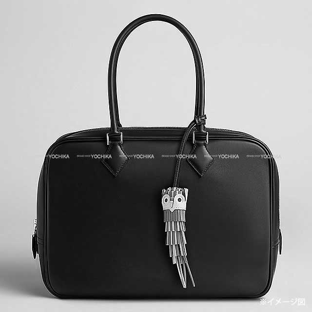 HERMES エルメス バッグチャーム シュエット フクロウ 黒 (ブラック