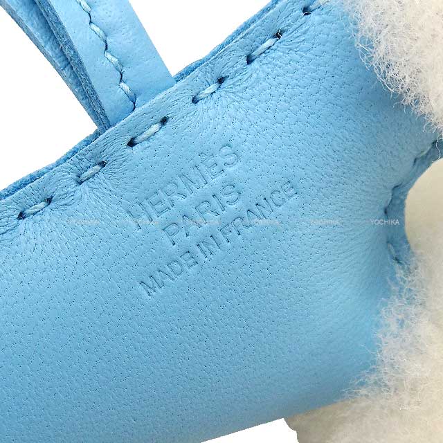 HERMES エルメス バッグチャーム バディ 犬 セレステ アニョーミロ