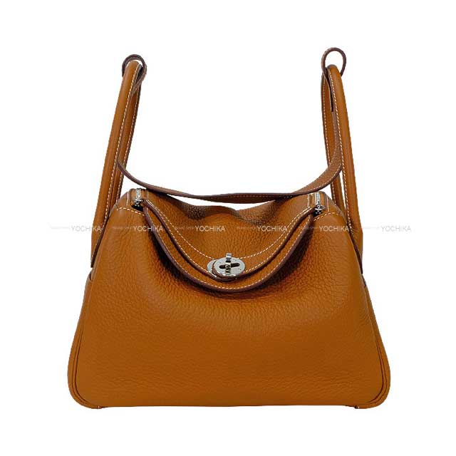 HERMES エルメス ショルダーバッグ リンディ26 ゴールド トリヨン